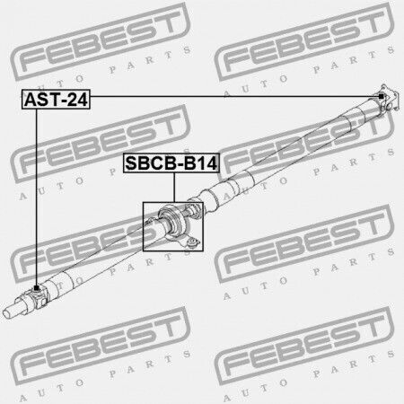 Subaru Legacy B14 2009.02 Transmission Shaft Support