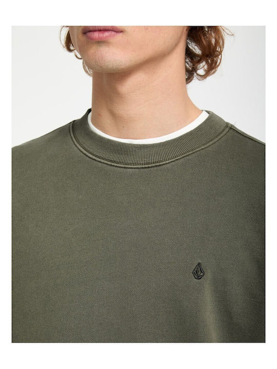 Single Sweatshirt Dunkel Olivgrün