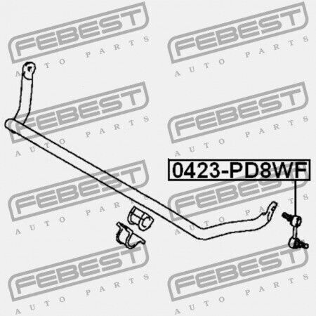 Febest Vorne Stabilisator Verbindung Mitsubishi Delica Raumausstattung Cargo Pa-pf 1994.03-2006.12 Jpn Mr267874