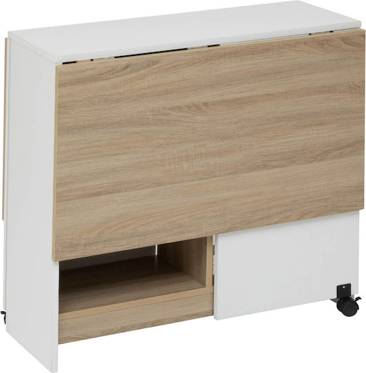 F-v Eat Up Kitchen Table Collapsible Wooden Beige 170x40cm