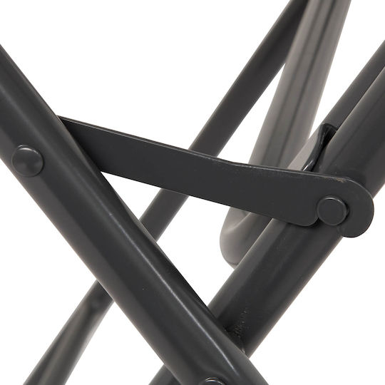 F-v Flexy Folding Metal Bar Table Black 60.5x60.5x102.5cm