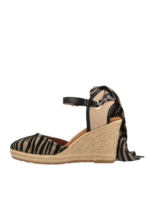 Platforme Dama Tip Espadrile Multicolore