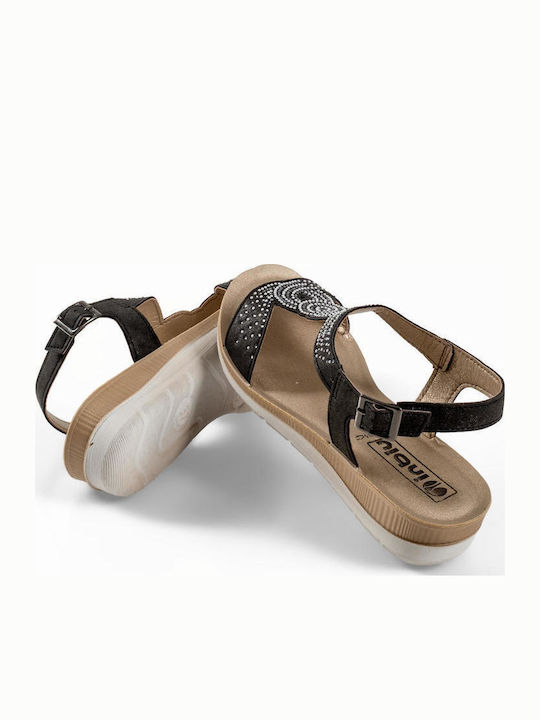 Sandale Anatomice Casual Damă Negre