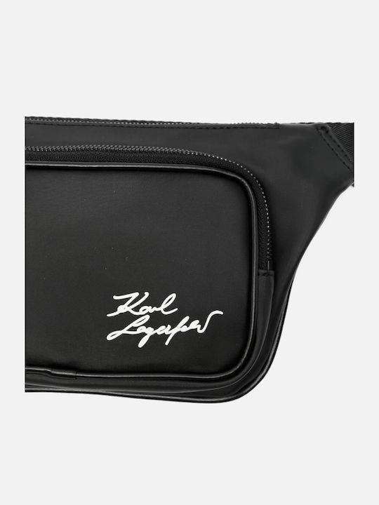 Karl Lagerfeld Herren Gürteltasche Schwarz
