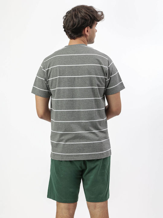 Admas Summer Men's Pyjama Pants Gray Melange