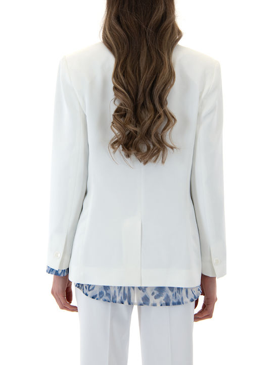 MY T Women's Blazer White