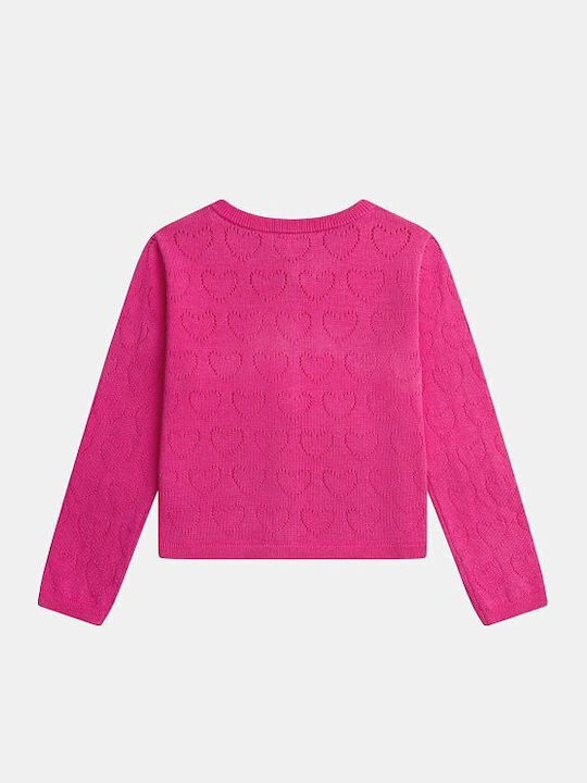 Kinder-Strickjacke Rosa