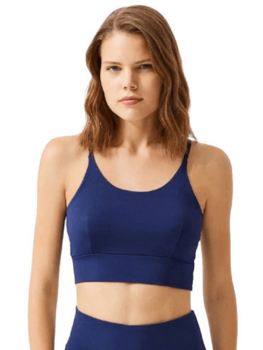 Training Women's Set with Capri High Waist Leggings Dark Blue