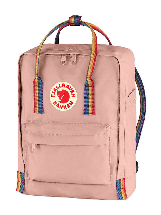Fjallraven Kanken Rainbow Impermeabil 16l Roz