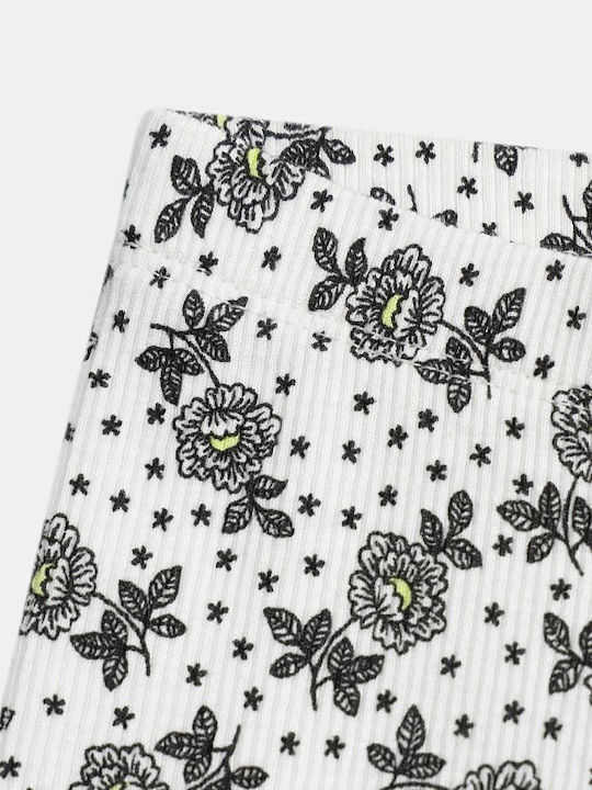 Kids Long Leggings Black Pattern