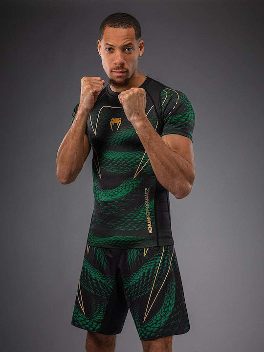 Venum Men's Short Sleeve Shirt VENUM-06068-657 for Jiu-Jitsu Black