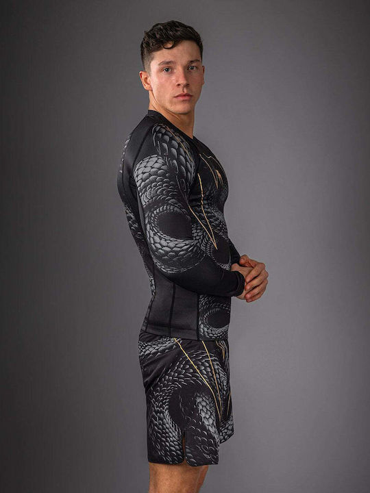 Venum Men's Long Sleeve Shirt VENUM-06067-659 for Jiu-Jitsu Black