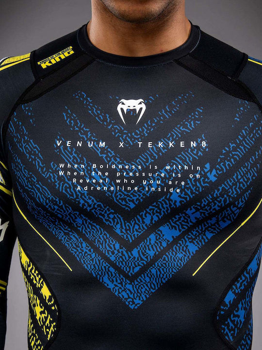 Venum Men's Long Sleeve Shirt VENUM-06205-111 for Jiu-Jitsu / MMA Black