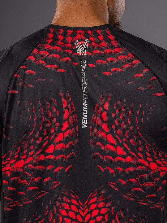 Venum Dry Tech Kampfkunst Kurze Ärmel Männer Bluse VENUM-06069-658 Schwarz