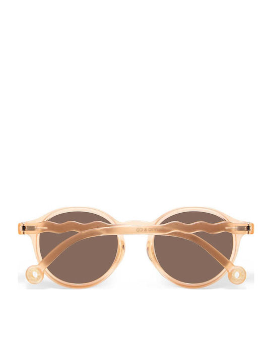 Olivio & Co Oval Kids Sunglasses with Polarized Orange Lenses for 3-5 Years