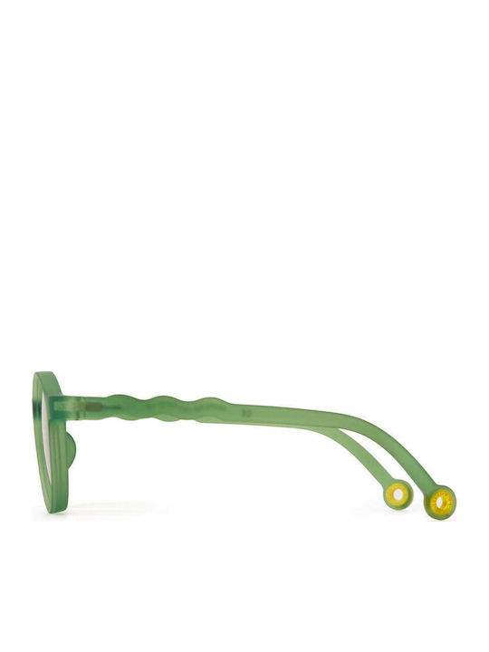 Olivio & Co Classic Oval Kids Sunglasses with Polarized Green Lenses for 3-5 Years