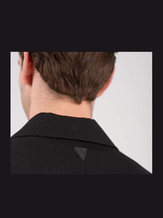 Men’s Suit Jacket With Regular Fit Black