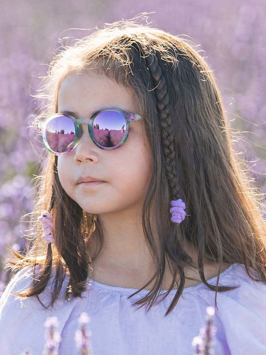 Olivio & Co Classic Oval Kids Sunglasses with Polarized Lens Flowers Multicolour for 3-5 Years