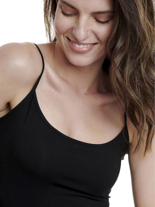 Gray Women's Tank Top with Spaghetti Strap