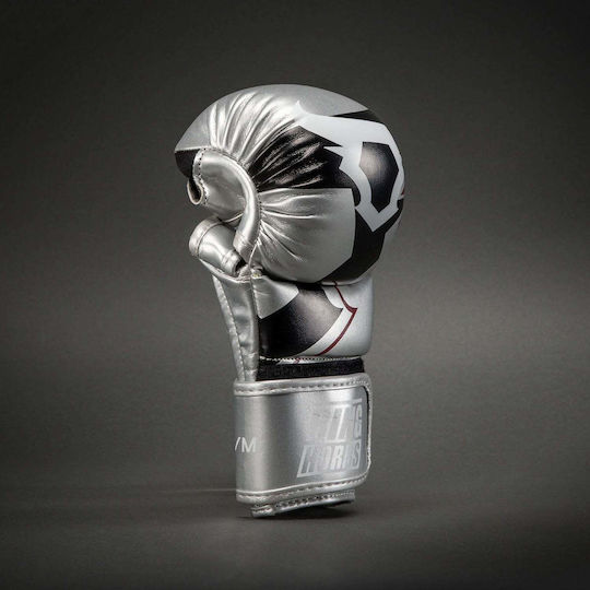 Ringhorns Charger MMA Sparring Gloves Silver Black