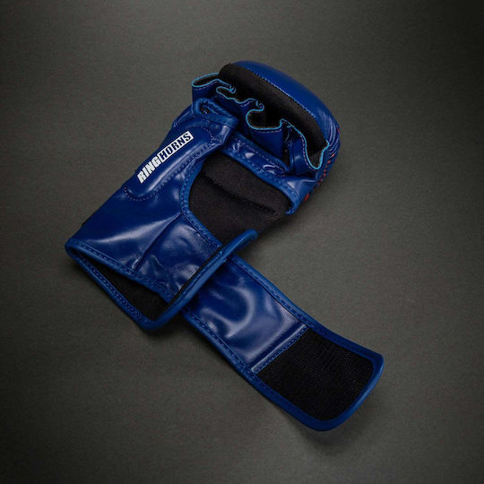 MMA Gloves Ringhorns Charger Sparring Gloves Navy Blue Red