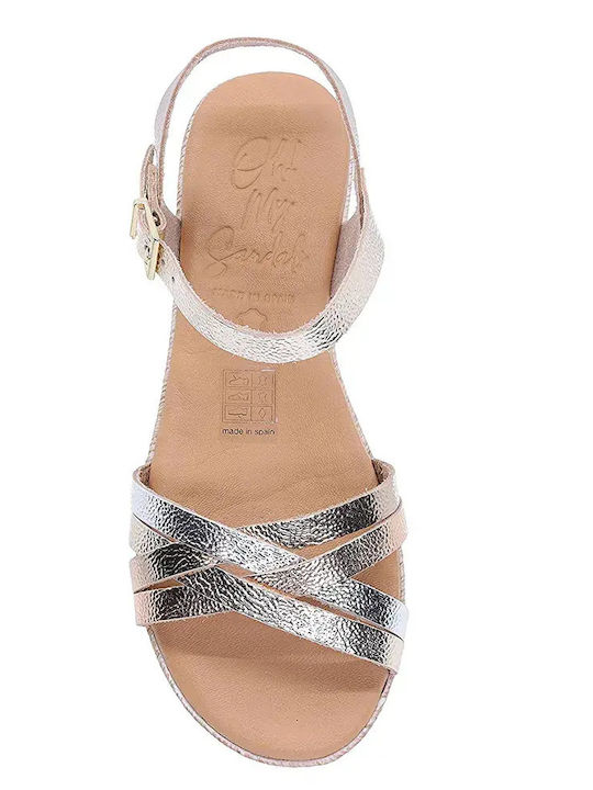 Sommer Damenplattformen Silber