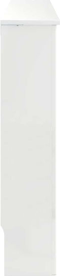 vidaXL Radiator Cover Particleboard White 112x19x81.5cm