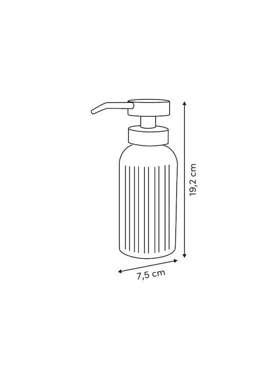 5Five Дозатор за Кухня Стъклен Прозрачен 500ml