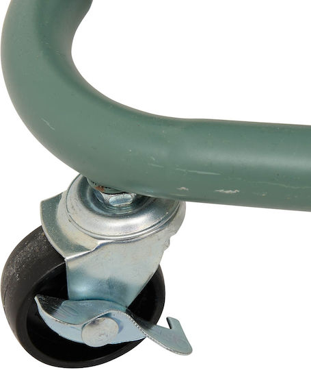 5Five Metallic Kitchen Trolley 3 Tiers Green 45x36.5x86cm