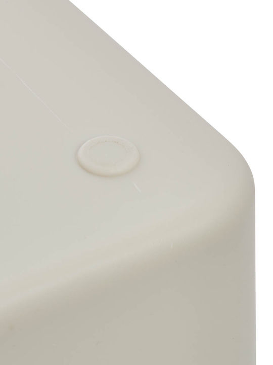 5Five Plastic Storage Box with Lid Beige 3 Pieces