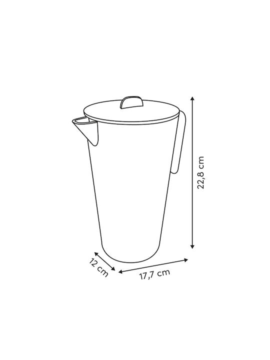 5Five Carafă De Servire Din Plastic 1600ml