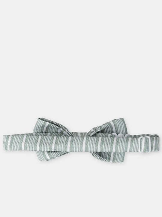 Kids' Bow Tie For Boys Green Stripes Green