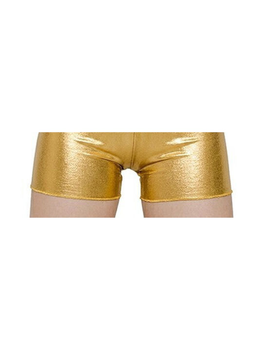 Kinder-Tanzbekleidung Gold Baumwollshorts