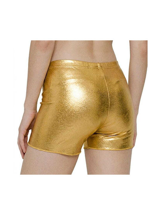 Kinder-Tanzbekleidung Gold Baumwollshorts