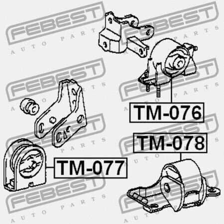 Μπροστινό Μαξιλάρι Κινητήρα Toyota Celica St20 1993.09-1999.08 Jp 12361-74410