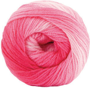 Kamgarn Papatya Batik Strickgarn Col554-05 Rosa Mehrfarbig Acrilyc 100g 360m
