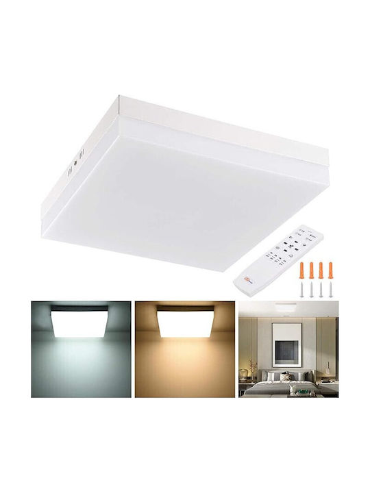 Lightplanet Panou LED Pătrat 24W cu Lumină Albă Rece 6500K
