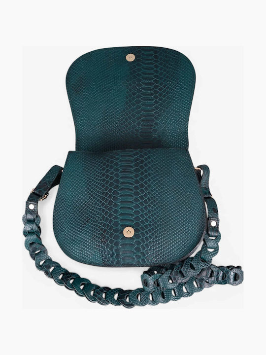 Genuí Leather Damen Schultertasche Grüne
