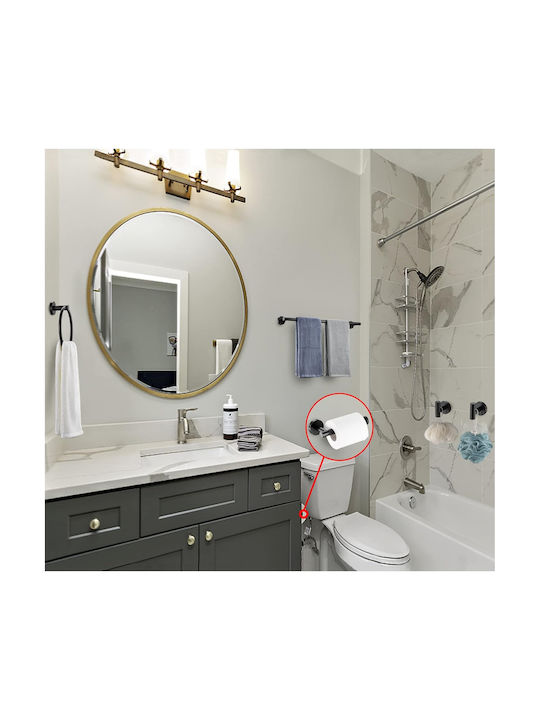 Set Accesorii Baie Montat pe Perete Inox Gri 5 Bucăți
