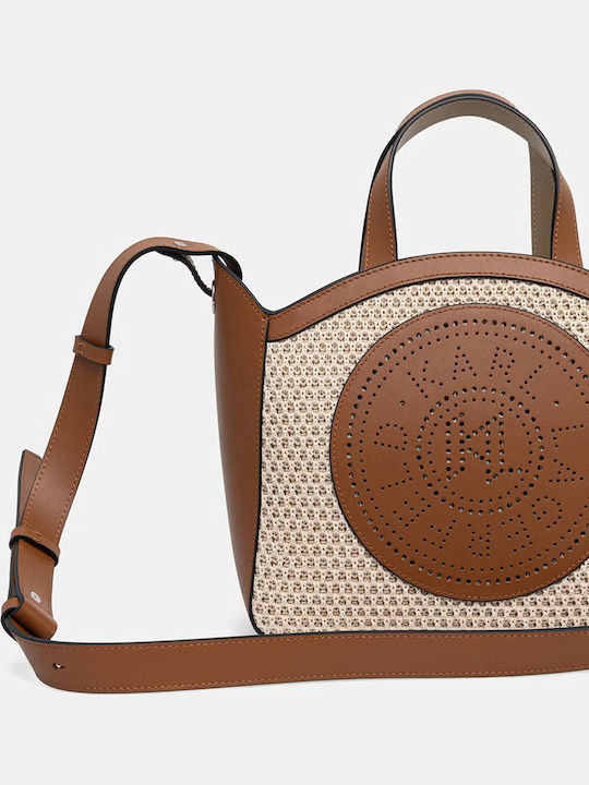 Leather Women's Tote Handbag Brown