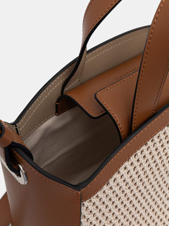 Leather Women's Tote Handbag Brown