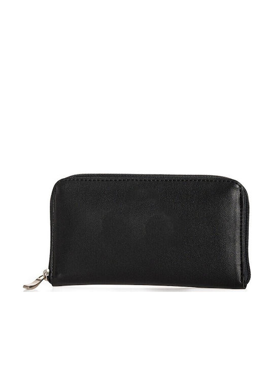 Large Women's Wallet Coins Black