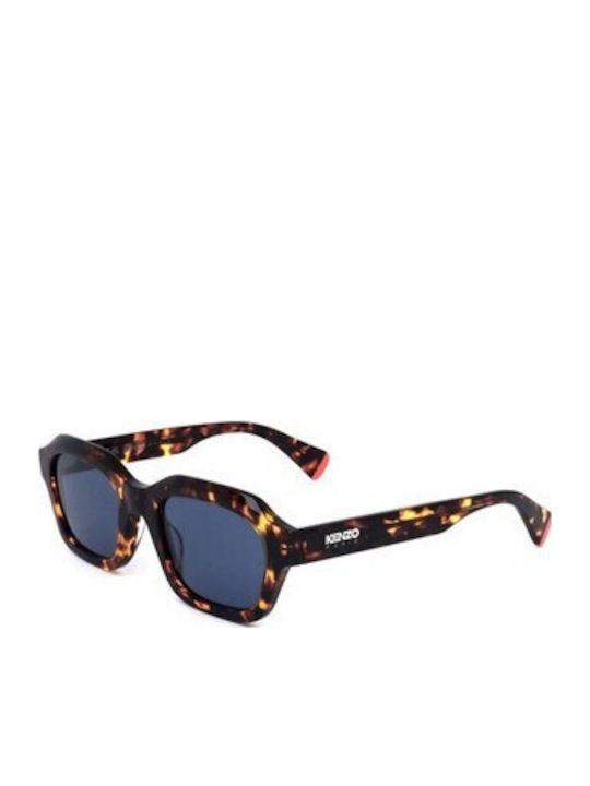 Kenzo Women's Sunglasses with Brown Tartaruga Frame and Brown Lens