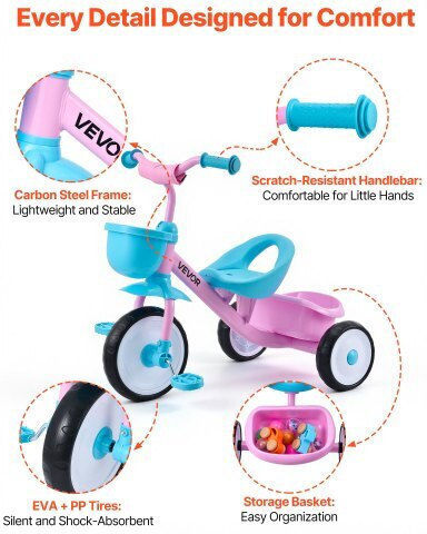 Vevor Toddler για 2-5 Ετών Ροζ