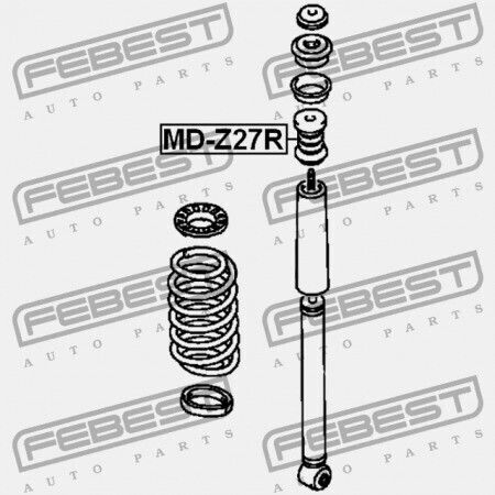 Amortizoare Spate Amortizoare Rebound Mitsubishi Colt Colt Plus Z20 2002.10 Jpn Mr594481
