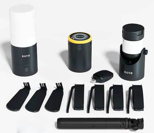 Bayu Laterne Batterie für Camping mit Powerbank & Ventilator 1600lm 15W Kupfer