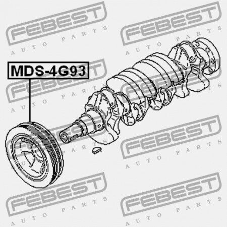 Riemenscheibe Kurbelwelle Mitsubishi Lancer Lancer Cedia Cs Ct 2000.03-2009.08 Jpn Md315454