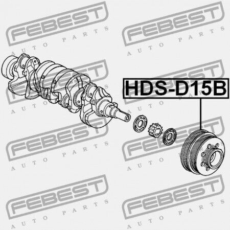 Honda Integra 4d Db6 Jp Pulley Crankshaft 13811-p00-u00