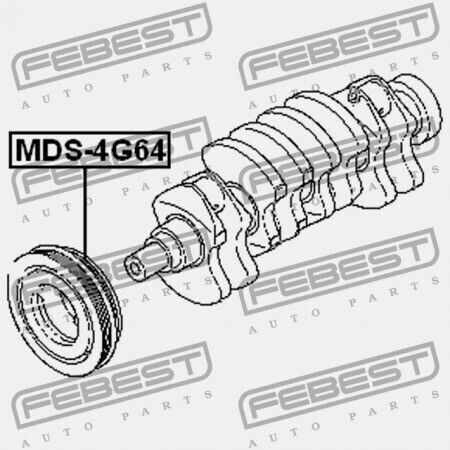 Poliță Arbore Cotit Mitsubishi Legnum Ea Ec 1996.06-2002.08 Jpn Md376053