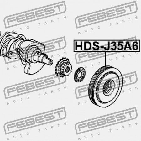 Honda Accord Cm5 Pulley Crankshaft 2003-2006 Us 13810-rja-003